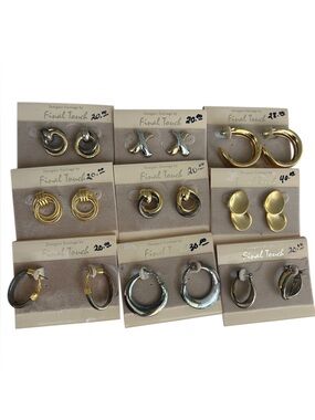 Final Touch Mixed Metal Earrings